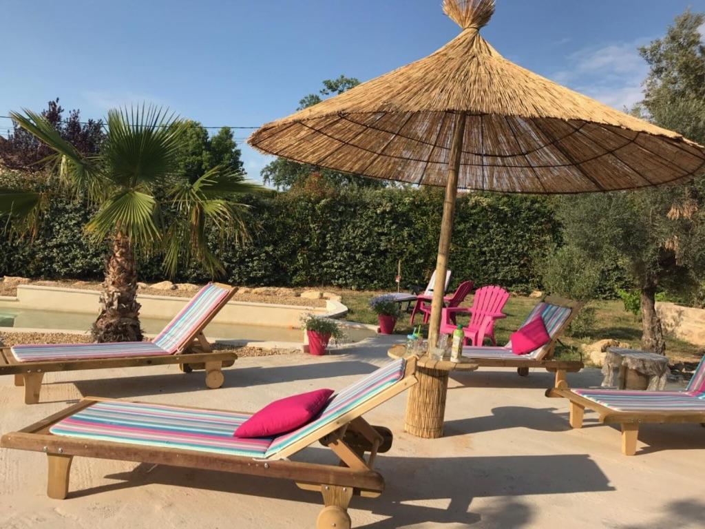 Mas De La Frigoule Villa Le Pouget Bagian luar foto